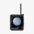 ACS06227 - Galaxy Z Flip 5 Case Tough Armor Pro in black showing the back with phone fully open